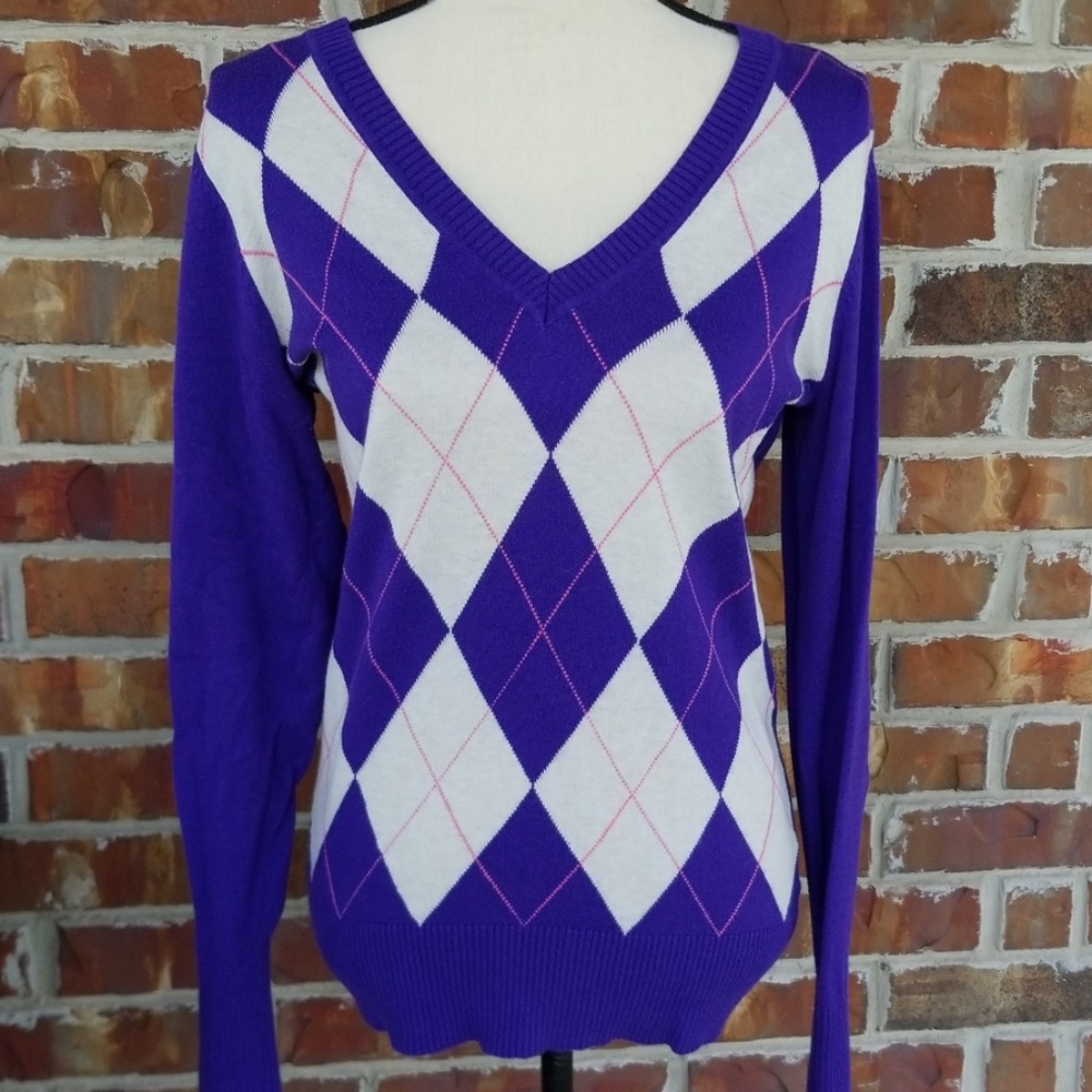 Old Navy Argyle Sweater
